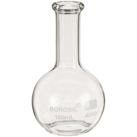 Borosil 100ml Flat Bottom Boiling Flask