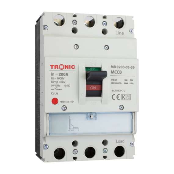 Tronic  SGM6 200A 3P 36KA 250L MCCB Breaker