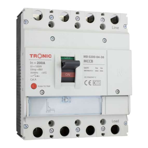 Tronic SGM6 200A 4P 36KA 250L MCCB Breaker