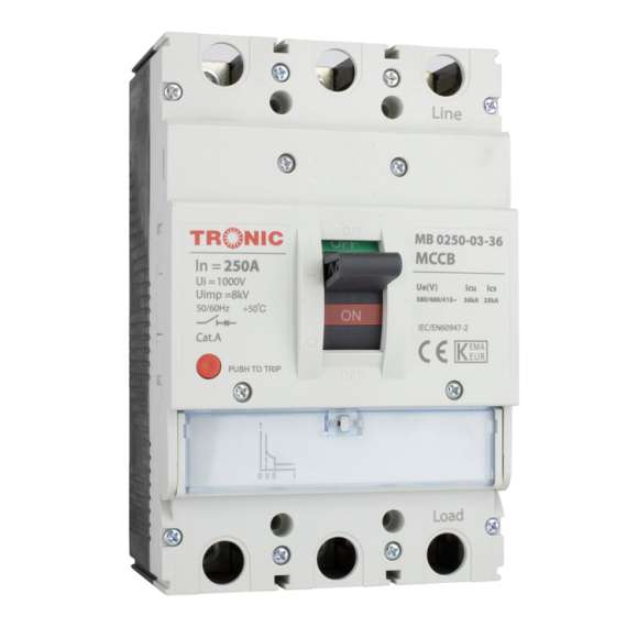 Tronic MB 0250-03-36 SGM6 250A 3P 36KA 250L MCCB Breaker