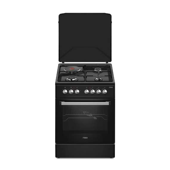 Mika MST5060U33PFB 3 Gas 1 Hot Plate Cooker