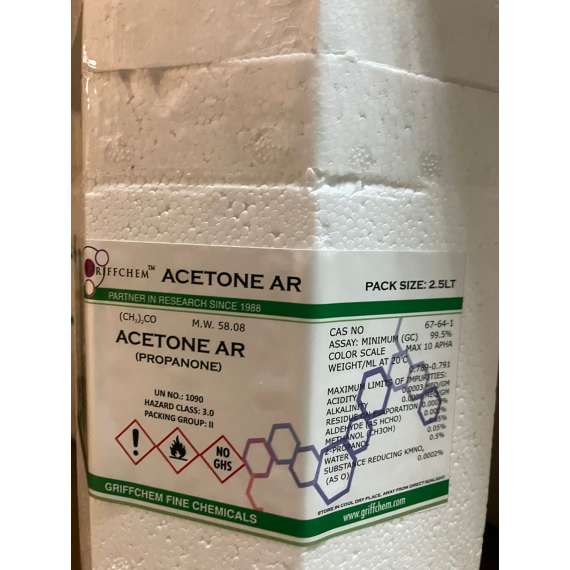 Griffchem 2.5Litre Acetone Analytical Reagent