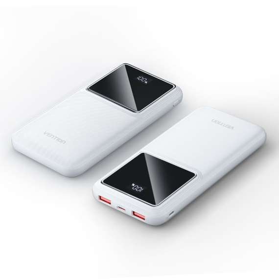 Vention 10000mAh WHITE Power Bank