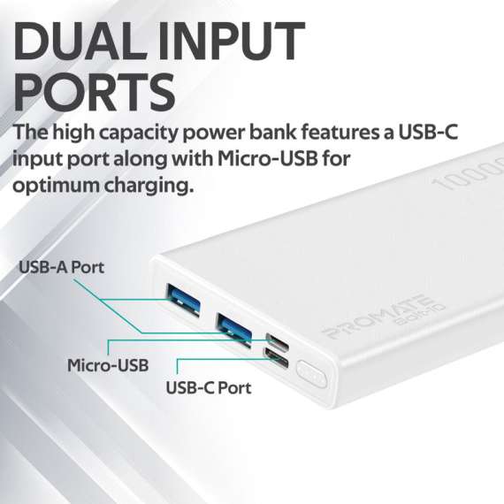 Promate  Bolt-10 10000 mAh Powerbank, 2 image