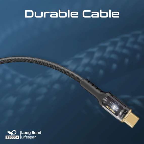 Promate LucidLine-CC200 100W Power Delivery USB-C Cable, 3 image