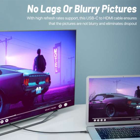 Promate MediaCord-8K USB-C to HDMI Cable, 3 image