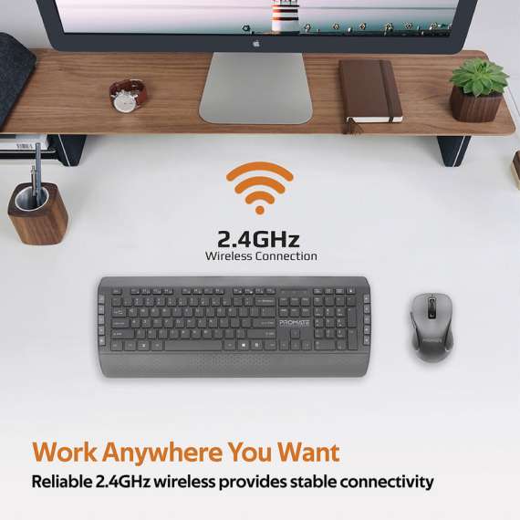 Promate ProCombo-10 Ergonomic Comfortable Keyboard and Mouse