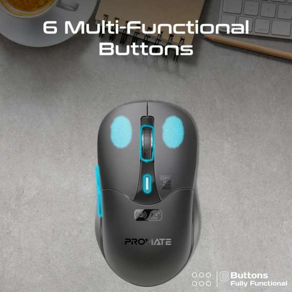 Promate Samo Dual Mode Rechargeable Wireless Mouse, 2 image
