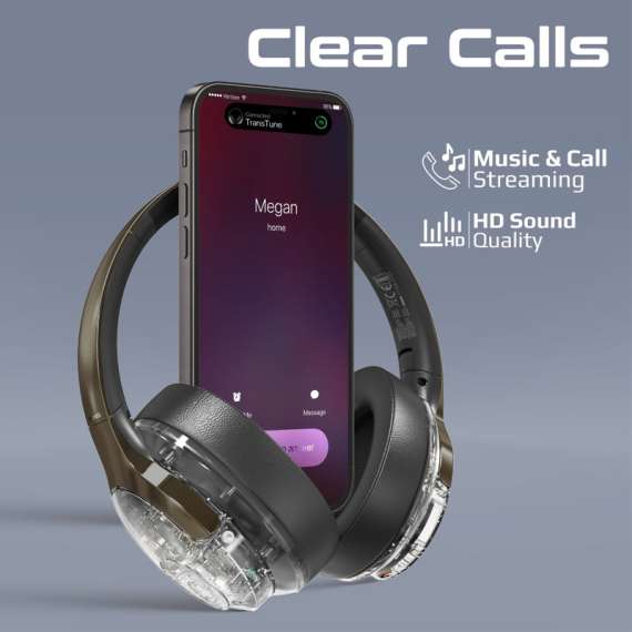 Promate TransTune Active Noise Cancelling Bluetooth Headphones, 3 image