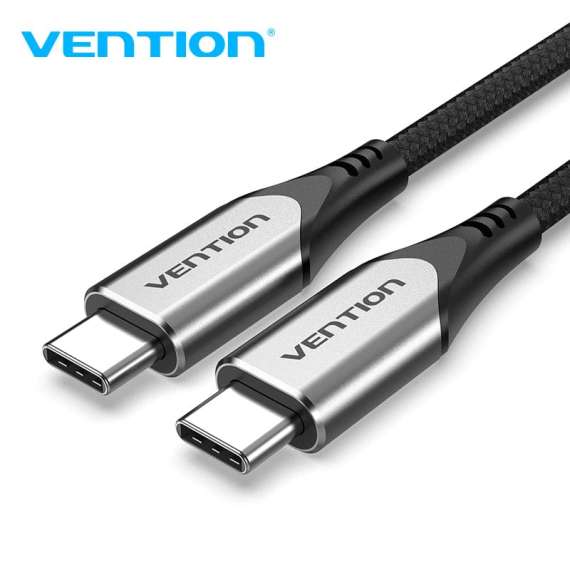 Vention Cotton Braided USB C to USB C 3.1 1M  Gray  Cable