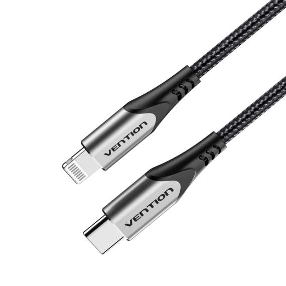 Vention USB 2.0 C to Lightning 1.5M Gray Aluminum Alloy Type Cable