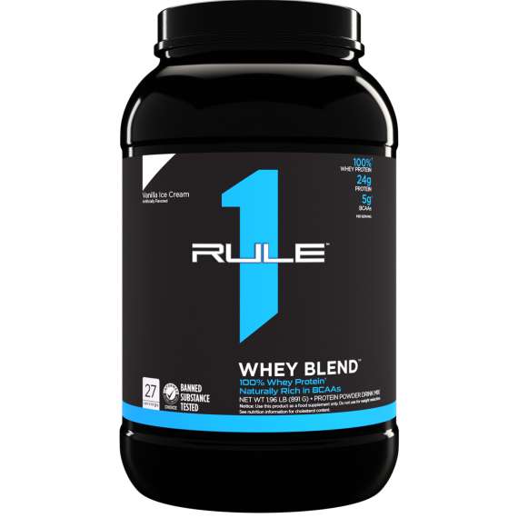 Rule1 2Lbs Whey Blend Protein Powder