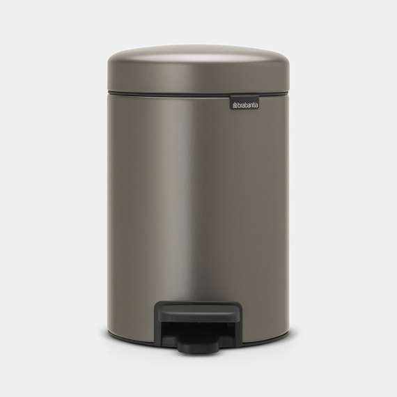 Brabantia Newicon 3L Pedal Bin, Product Capacity: 3L, Product Colour: Platinum