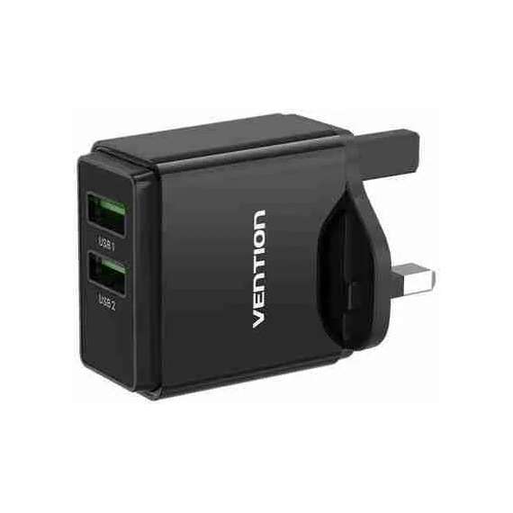 Vention Two port USB A and C 18W/20W UK Plug Wall Charger