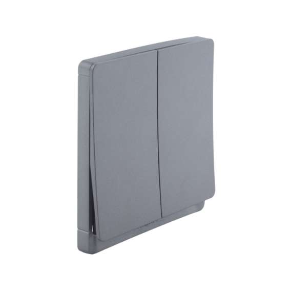 Tronic TD 5122-GY Grey 2 Gang 2 Way Switch