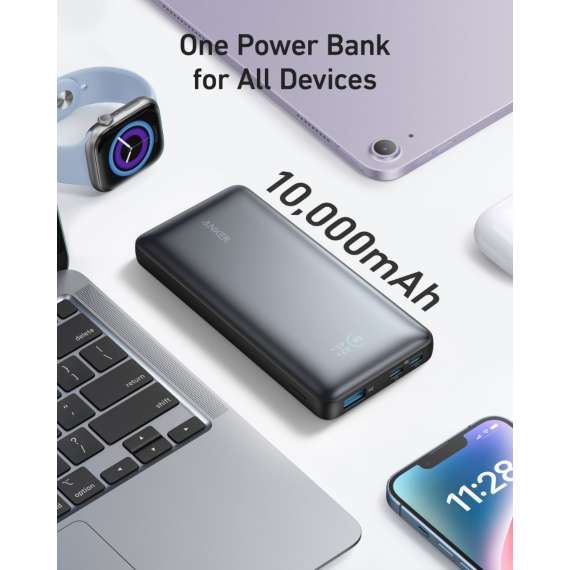 Anker 533 10000mAh 25W Power Bank with Smart Display, 2 image