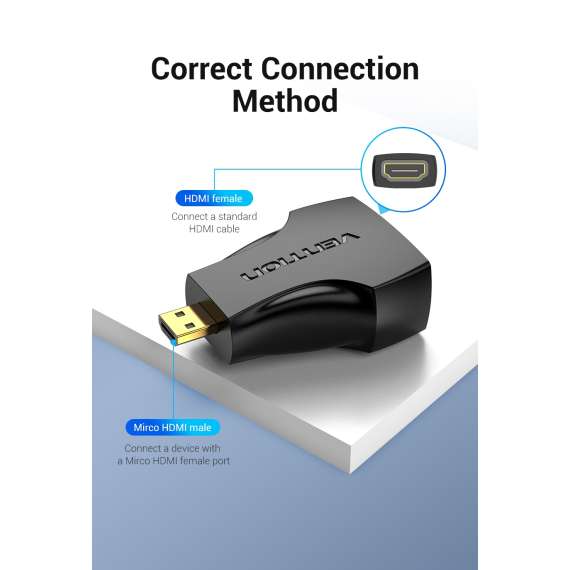 Vention Micro HDMI Male to HDMI Female Adapter
