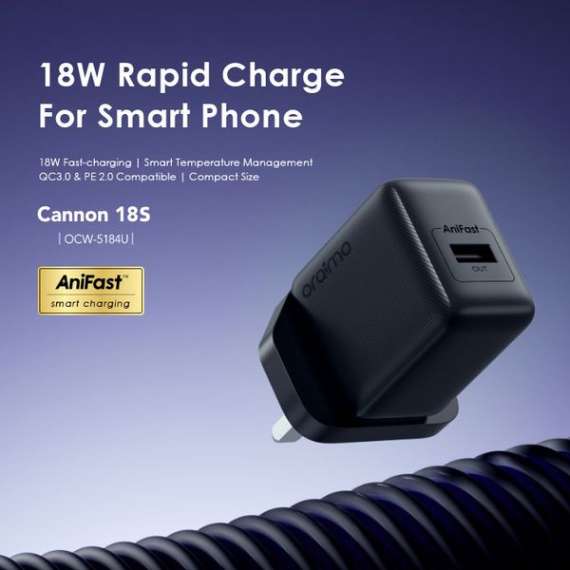 Oraimo Cannon 18S 18W Wall Charger, 2 image