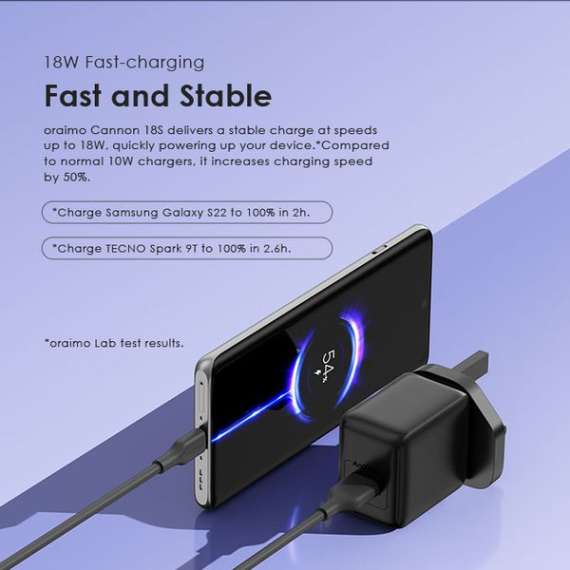 Oraimo Cannon 18S 18W Wall Charger, 3 image