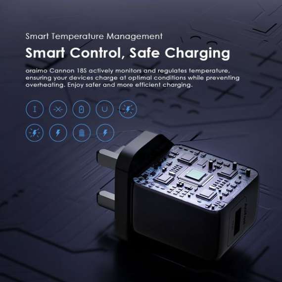Oraimo Cannon 18S 18W Wall Charger, 4 image