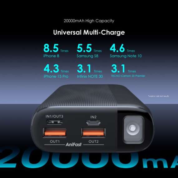 Oraimo Traveler 22.5 PD 20000mAh 22.5W Power Bank, 5 image