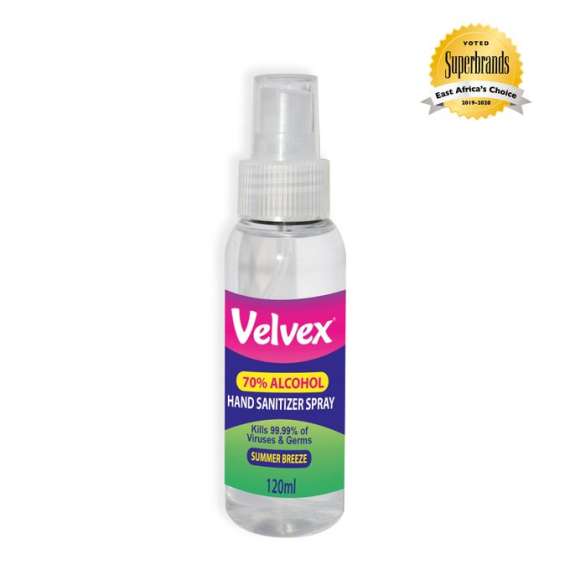 Velvex 120ml 20Pack Liquid Hand Sanitizer Spray, Sterilizer Scents: Summer Breeze