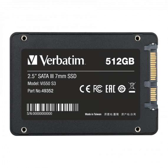 Verbatim Vi550 S3 2.5” SATA 512GB  Internal SSD, 2 image