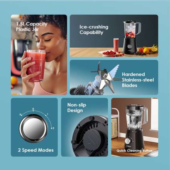 Oraimo SmartBlender Sleek 1.5L Blender, 3 image