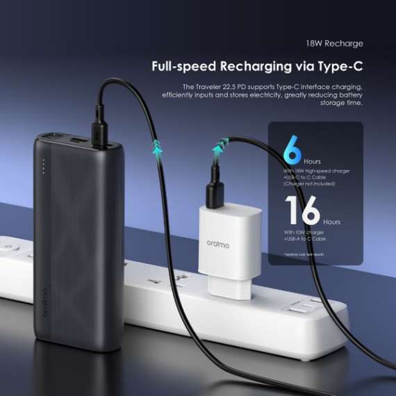 Oraimo Traveler 22.5 PD 20000mAh 22.5W Power Bank, 9 image