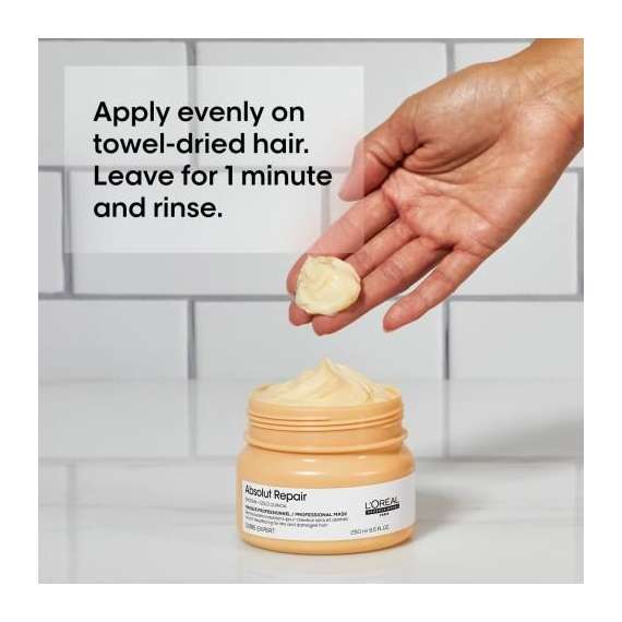 Loreal 250ml Absolut Repair Instant Resurfacing Mask, 3 image