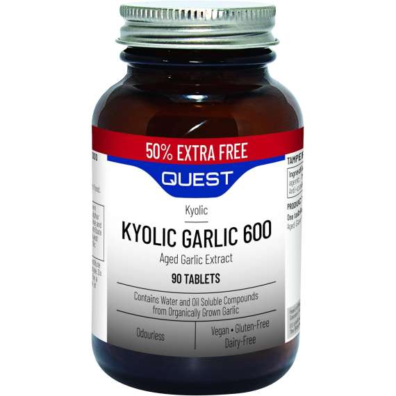 Quest 600mg Kyolic Garlic 90Tablets Supplement