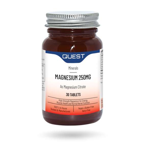 Quest 250mg 30Tablets Magnesium Citrate Supplement