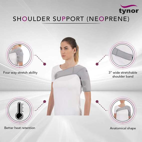 Tynor Neoprene Shoulder Support, Size: Special Size, 3 image