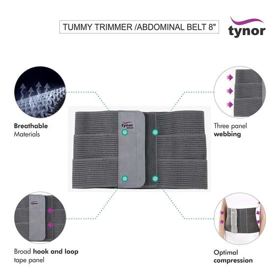 Tynor Tummy Trimmer Abdominal Belt, Size: Medium, 5 image