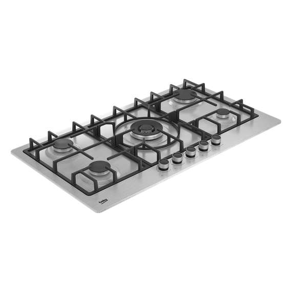 Beko HIMW 95225 90CM SXEL 5 Gas Built In Hob, 2 image