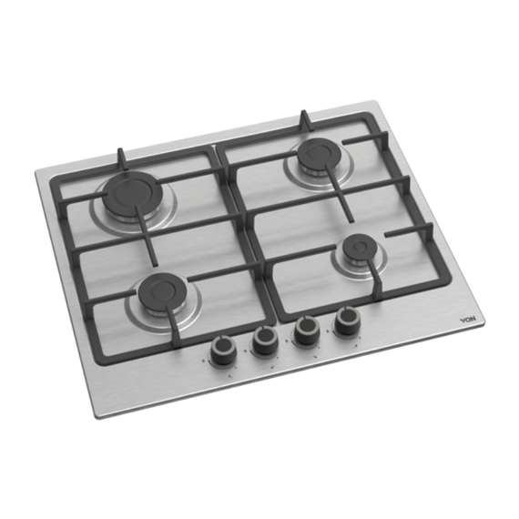 Von VBBG6041NFX 60cm 4 Gas Hob