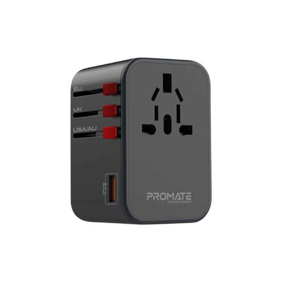 Promate GaNFast Travel Adapter