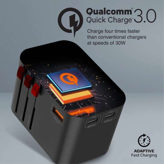 Promate GaNFast Travel Adapter, 3 image