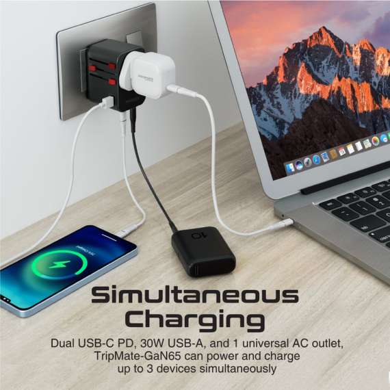 Promate GaNFast Travel Adapter, 6 image