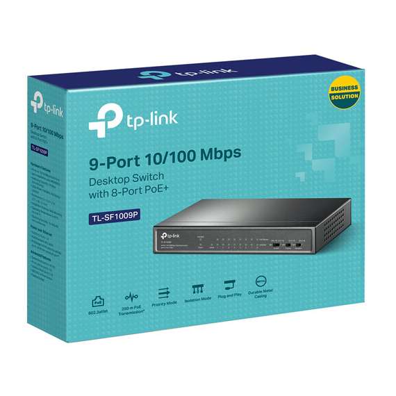 TP-Link TL-SF1009P  9 Port  Desktop Switch with 8-Port PoE+, 2 image