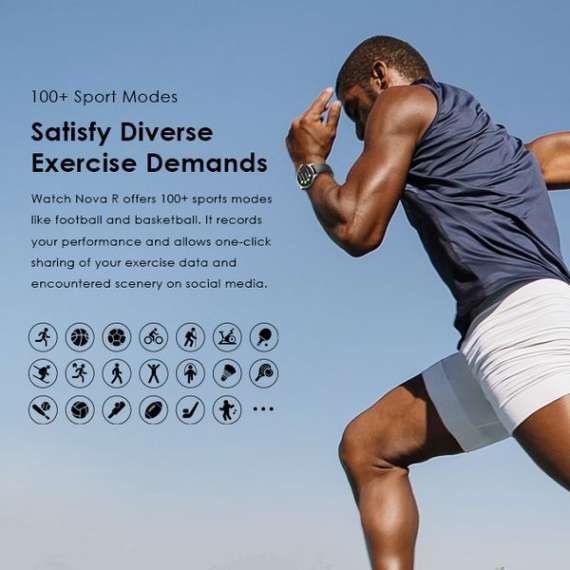 Oraimo Watch Nova R 1.39'' Panda Glass IP68 Smart Watch, 6 image