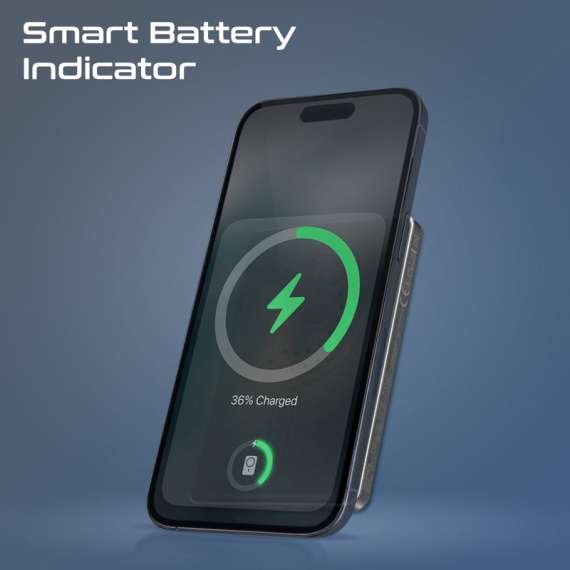 Promate 5000mAh Ultra-Slim MagSafe Compatible Wireless Charging PowerBank, 5 image