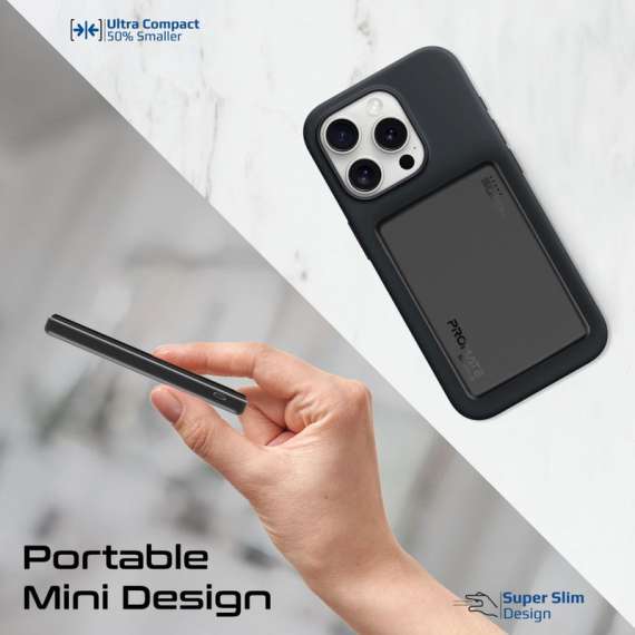 Promate 5000mAh Ultra-Slim MagSafe Compatible Wireless Charging PowerBank, 7 image