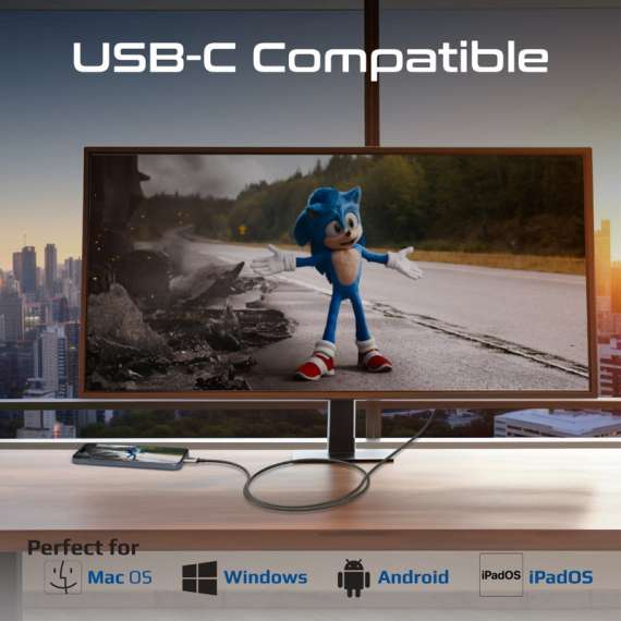 Promate 4K x 2K 60Hz  USB C to HDMI 2.0 Audio Video Cable, 4 image