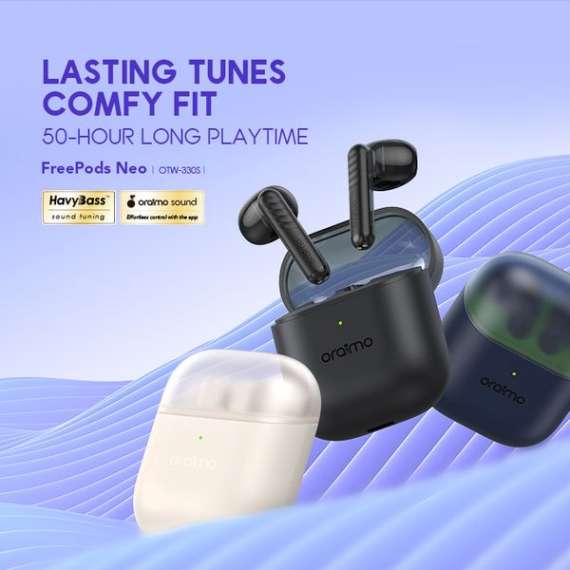 oraimo FreePods Neo Half In Ear True Wireless Earbuds, 2 image