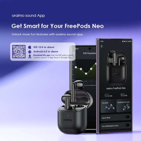 oraimo FreePods Neo Half In Ear True Wireless Earbuds, 9 image