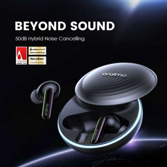 oraimo SpaceBuds Hybrid ANC True Wireless Earbuds, 2 image