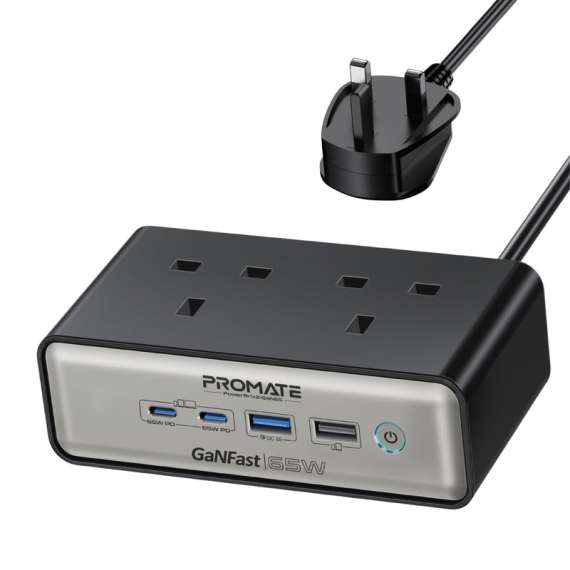 Promate 65W Power Delivery GaNFast charging station