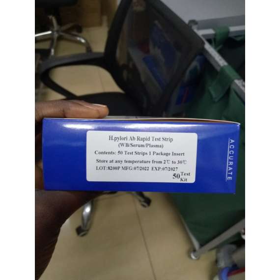 Accurate H.Pylori Antibody 50Pack Test Strip Cassette, 2 image