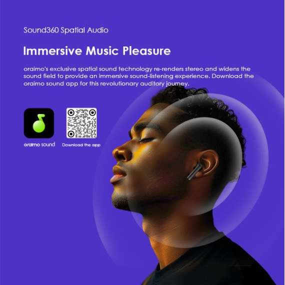 oraimo FreePods Neo Half In Ear True Wireless Earbuds, 4 image